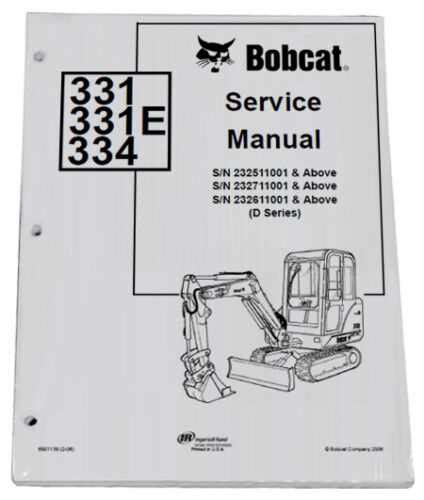 Parts for Bobcat 334 Mini Excavator 